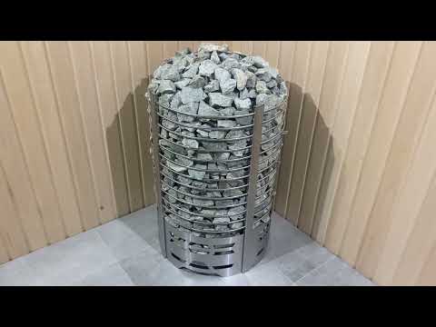 Видео: Электропечь, электрокаменка для большой бани, с большим объёмом камня, для влажной бани печь электро