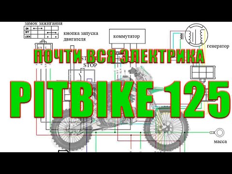 Видео: #питбайк #кайо125 электрика пита 125