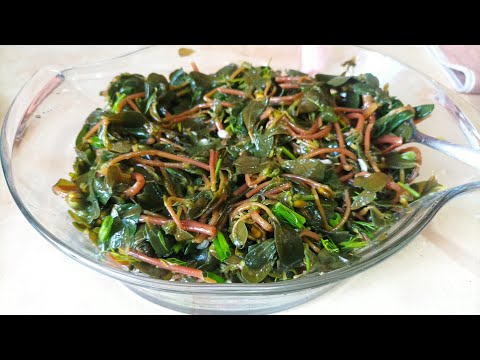 Видео: Դանդուռի մարինադ,դանդուռով աղցան#маринад из портулака, салат из портулака.