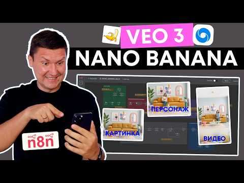 Видео: Nano Banana + VEO 3 (в шаблоне n8n) Рекламные креативы на автопилоте