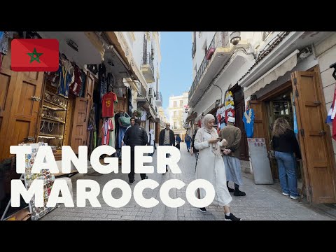 Видео: Танжер, Марокко 🇲🇦 - Старая Медина - Пешеходная Экскурсия в 4K