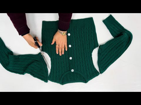 Видео: [DIY] Не выбрасывайте трикотажные изделия, которые стали меньше.