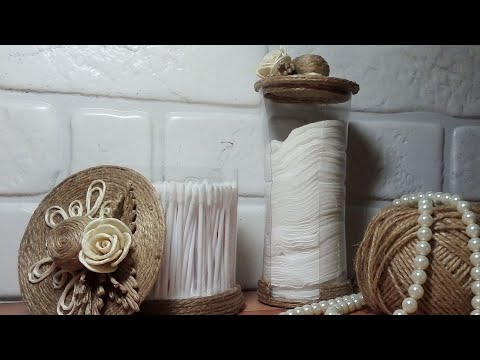 Видео: Супер 2 ИДЕИ/Посмотрите что можно сделать из ДЖУТА/ ПЛАСТИКОВЫХ БУТЫЛОК И КАРТОНА /Jute filigree
