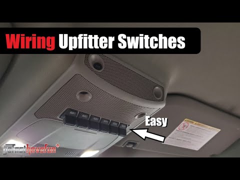 Видео: Как подключить переключатели Ford F-250 / F-350 Super Duty Upfitter (профессиональная проводка) |...
