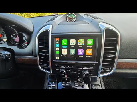 Видео: Беспроводные CarPlay и AndroidAuto в Porsche Cayenne 2011-2016 (поддержка сенсорного экрана)