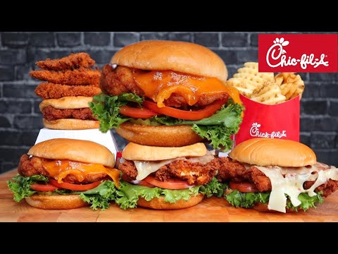 Видео: Первый раз попробовал чик-фил-а мукбанг