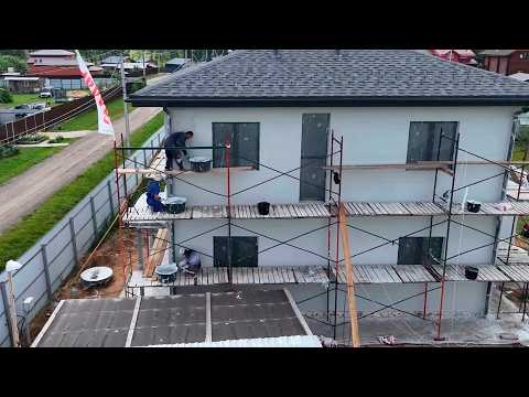 Видео: ФАСАДНАЯ ШТУКАТУРКА БЕЗ ИСПОЛЬЗОВАНИЯ ГРУНТОВОК И СЕТОК