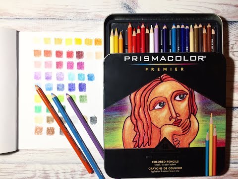 Видео: Цветные карандаши Prismacolor Premier 48 Обзор палитры