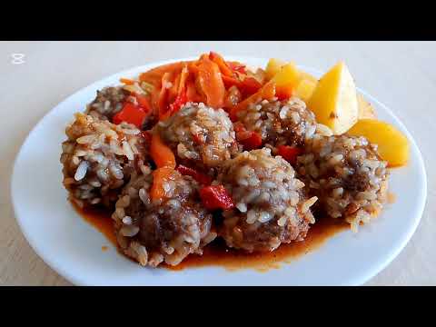 Видео: Тек 20 минут – Тефтели табада, дәмі керемет! Тефтели за 20 минут – На сковороде, просто и вкусно!