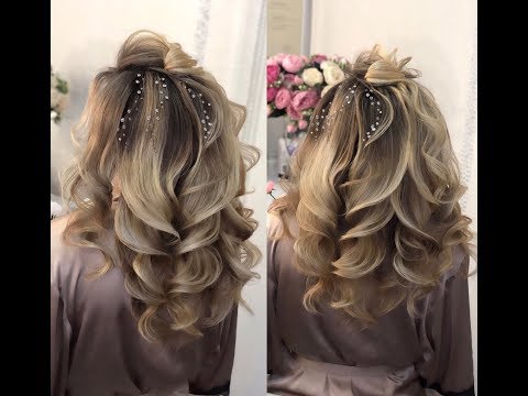 Видео: Wedding Hair Style. Текстурные локоны с переплетением 3D. #hairstyle