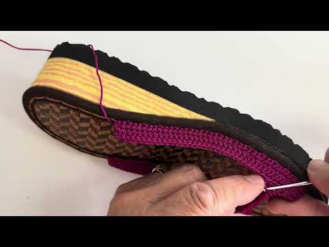 Видео: Аяқ киім тоқу. Вязание крючком. Домашние тапочки крючком