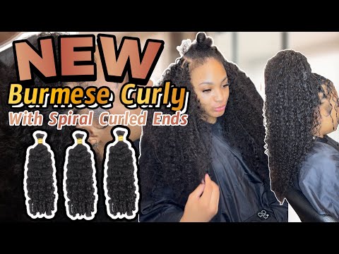 Видео: Я так переживала из-за этого | Бирманские кудрявые волосы в стиле бохо со спирально завитыми конч...
