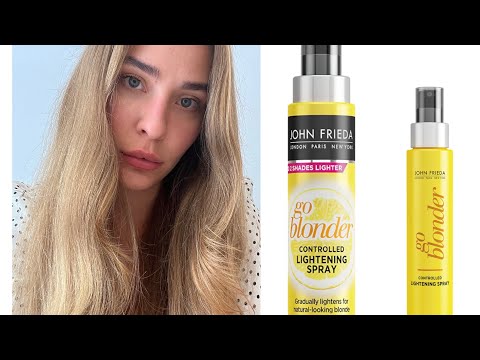 Видео: Осветляющий спрей для волос John Frieda . Блонд без окрашивания