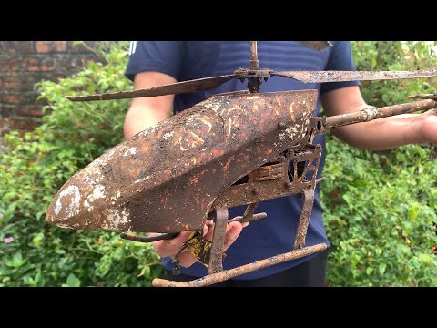 Видео: Реставрация старого вертолета с дистанционным управлением | Восстановление сломанного дрона
