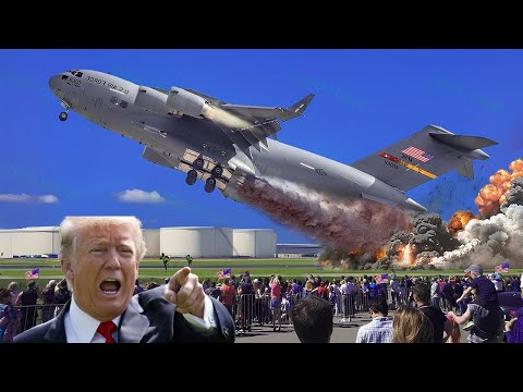 Видео: Экипаж C-17 ВВС США совершил аварийный взлёт — ЧТО ЖЕ ПРОИЗОШЛО?