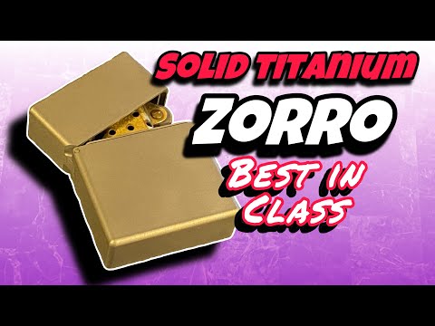 Видео: Распаковка цельной титановой зажигалки Zorro 912. Единственная зажигалка, которая вам когда-либо ...