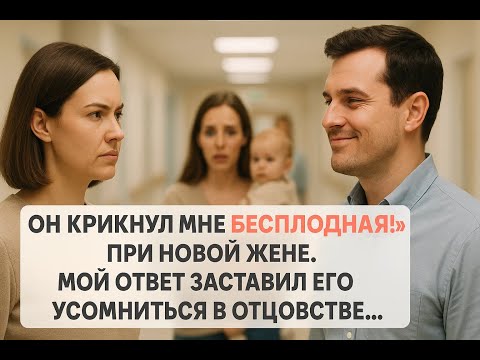 Видео: Он назвал меня бесплодной при новой жене, а мой ответ заставил его усомниться в отцовстве