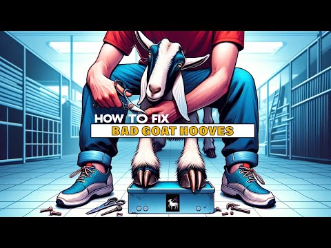 Видео: Исправление проблемных копыт у коз