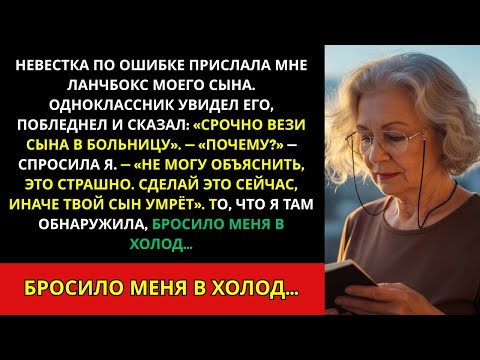 Видео: Невестка случайно передала мне ланчбокс моего сына… и содержимое внутри холодком прошило меня.