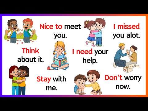 Видео: Говорите по-английски с детьми | Разговорный английский для детей | Повседневные английские предл...