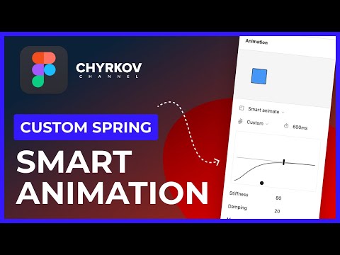 Видео: Custom spring анимация (Smart Animation) в Фигме | Обновление Figma 2022
