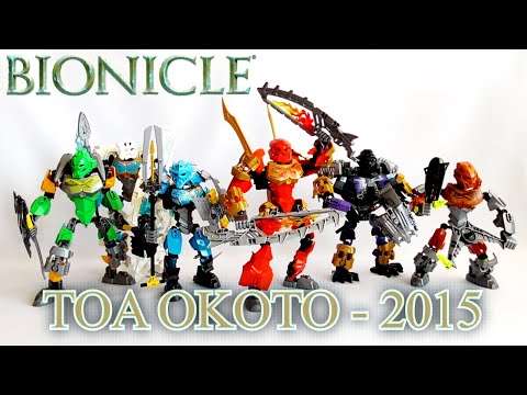 Видео: Обзор на BIONICLE - Тоа Окото/Toa Okoto/Toa 2015 (70784-70789)