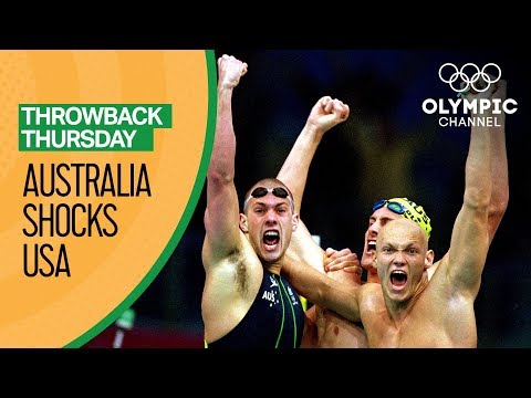 Видео: Золото Австралии В Мужской Эстафете Вольным Стилем 4X100 | Throwback Thursday