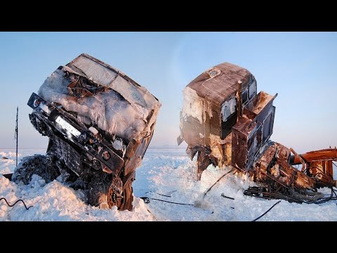 Видео: Суровые зимники севера. Север ошибок не прощает!!!