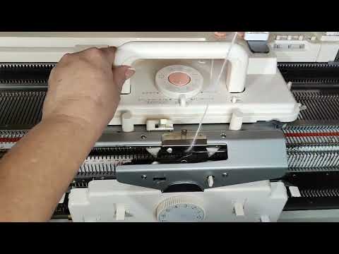 Видео: часть 2 ДФЖ на Сильвере жаккардовой кареткой.