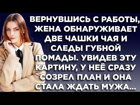 Видео: Вернувшись с работы, жена обнаруживает две чашки чая и следы губной помады. Увидев эту картину...