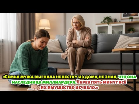 Видео: «Свёкры выгнали невестку — наследницу миллиардера. Их имущество исчезло через пять минут».