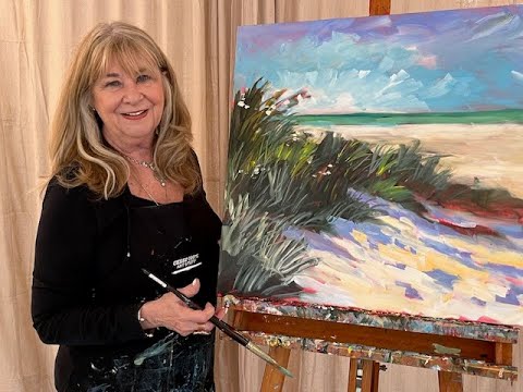 Видео: Рисование песчаных дюн акриловыми красками