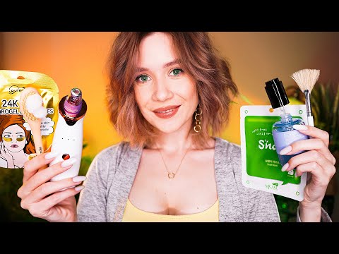 Видео: 🤤 АСМР Расслабляющий СПА МАССАЖ ЛИЦА и УХОД ЗА КОЖЕЙ Перед Сном 😴 asmr spa sleep skincare massage