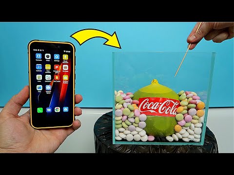Видео: Что если бросить защищенный смартфон в Колу с Ментосом? Ulefone Armor X8