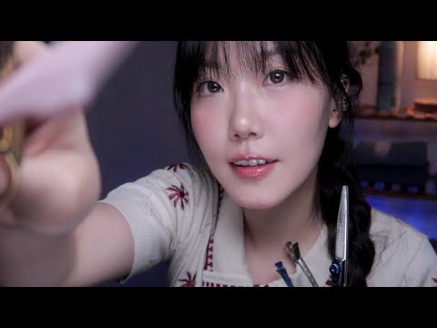 Видео: ASMR Салон красоты 80-х, сладкий звук ножниц и стрижки бровей. 80's beauty salon