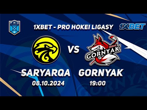 Видео: САРЫАРКА - ГОРНЯК 08.10.2024 🏒 1xBet - PRO HOKEI LIGASY 2024-2025