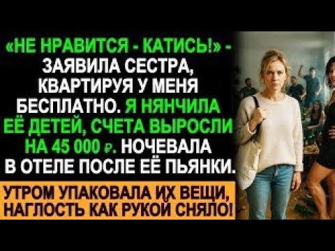 Видео: Сестра выгнала с криком “Катись!”, я нянчила её детей и платила 45 000₽ — утром всё изменилось