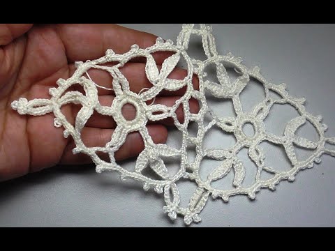Видео: Crocheted triangular motif №5 Треугольный мотив №5 крючком из журнала Дуплет