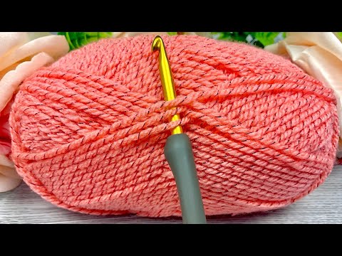Видео: ПОСМОТРИТЕ на эту красоту! Этот узор крючком уникален и прост в изготовлении! Красивая вязка крючком