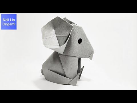 Видео: Оригами - КОАЛА из бумаги
