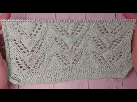 Видео: КЛАССНЫЙ но ПРОСТОЙ ажурный узор спицами для топов, джемперов, свитеров, кардиганов, летней кофточки