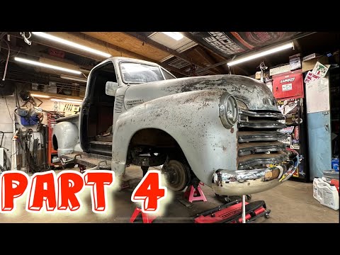 Видео: Часть 4. Подножки и крепление бампера для Chevrolet 3100 1949 года. Часть 4.