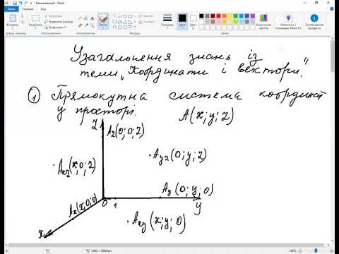 Видео: 10 клас  Геометрія  Систематизація й узагальнення знань з теми   Координати і вектори