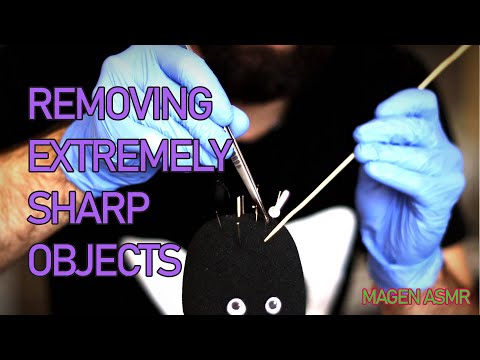 Видео: MaGen ASMR ☀ removing EXTREMLY SHARP objects ☀ Премахване на остри предмети от главата ти