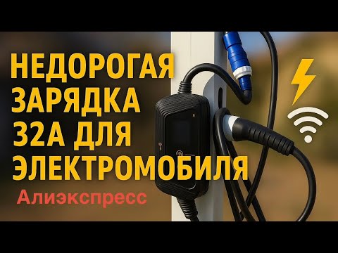 Видео: Надежная, универсальная зарядная станция Feyree для электромобиля, 1 фаза, 32А, WiFi с AliExpress 