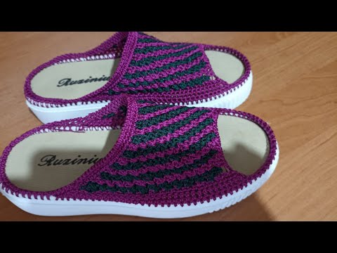 Видео: Домашный тапочка тоқу