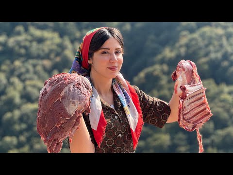Видео: Готовьте мясо горного барана в стакане, не зажаривая! Здоровая деревенская еда!