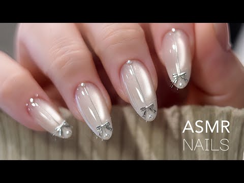 Видео: ✨🦢 Ногти Silk Briefing ASMR | Пошаговый урок по дизайну ногтей | Спокойно и Расслабляюще | Эп.35