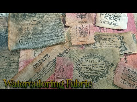 Видео: Ткани для акварели — вдохновлено @BRebornArtHealing