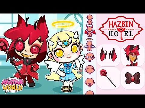 Видео: Отель Хазбин в Аватар Ворлд! Ангел и Демон из HAZBIN HOTEL в Avatar World!